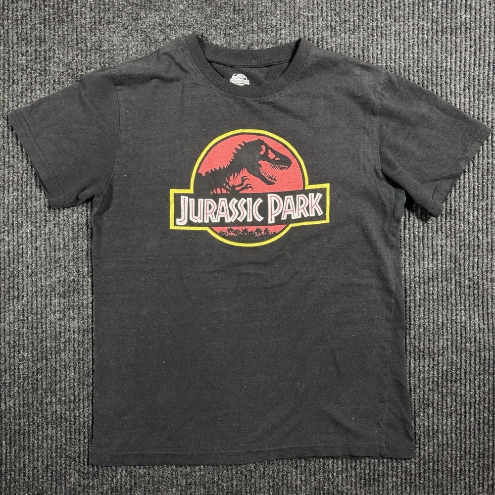 Jurassic Park Movie Logo T shirt Charcoal Size Medium M